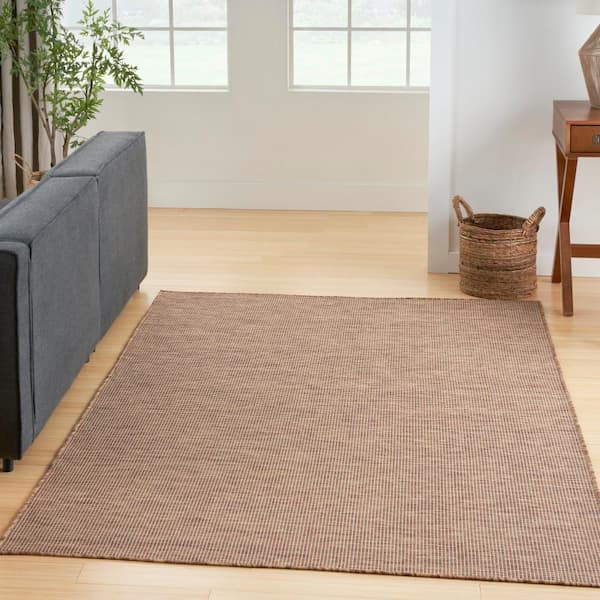 Positano Jute 7 ft. x 10 ft. Solid Contemporary Indoor/Outdoor Area Rug