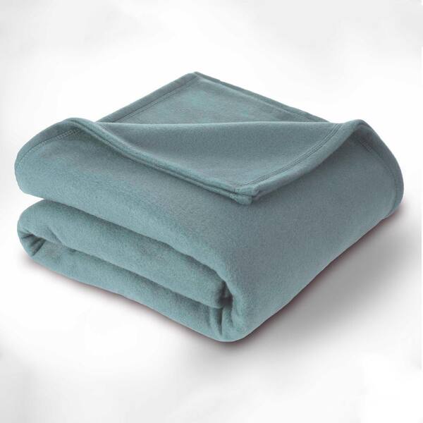 Martex Supersoft Fleece Dusty Blue Polyester King Blanket