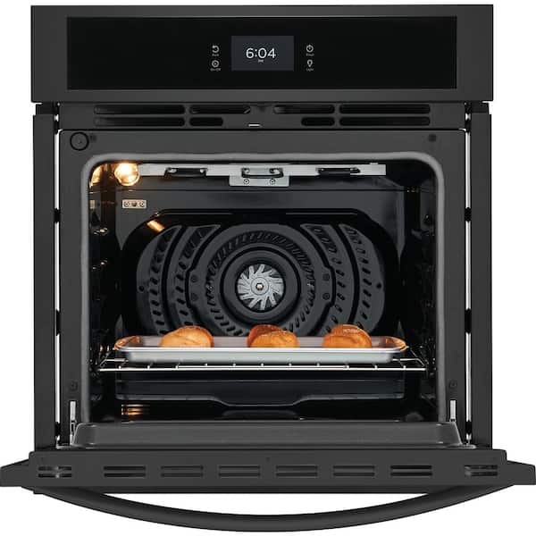 27 in. Single Electric Built-In Wall Oven with Convection in Black