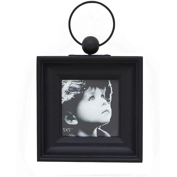 Matted to Ridged Beaded Profile Wall Frame, Black, Metallic, Sold by at Home