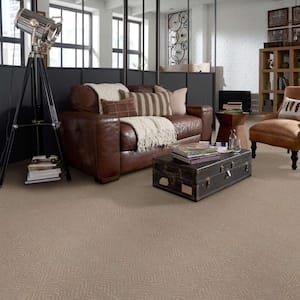 Starlore - Boardwalk - Brown 39.3 oz. Nylon Pattern Installed Carpet