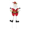 Glitzhome 36 in. H Metal Santa HOHOHO Christmas Yard Decor Yard Stake ...