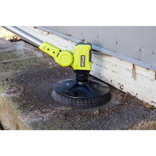 Ryobi P4500K One+ 18V Cordless Telescoping Power Scrubber Kit with 2.0 Ah Battery and Charger