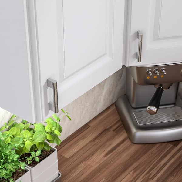 Avellino Collection 3-3/4 in. (96 mm) Modern Brushed Nickel Cabinet Bar Pull