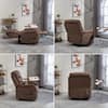 Collage showing the recliner from multiple angles including top, side, and back.