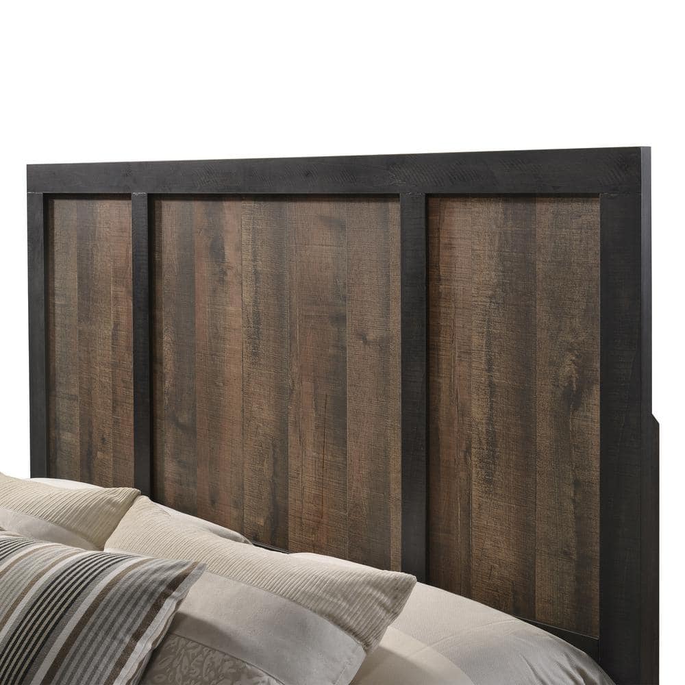 Harrison Dark Brown Walnut King 4-Piece Bedroom Set