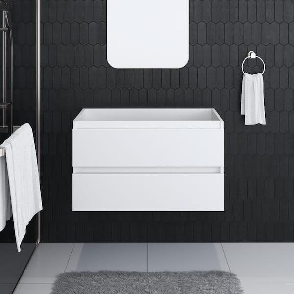 Salt 36 in. W x 18 in. D Bath Vanity Cabinet Only White