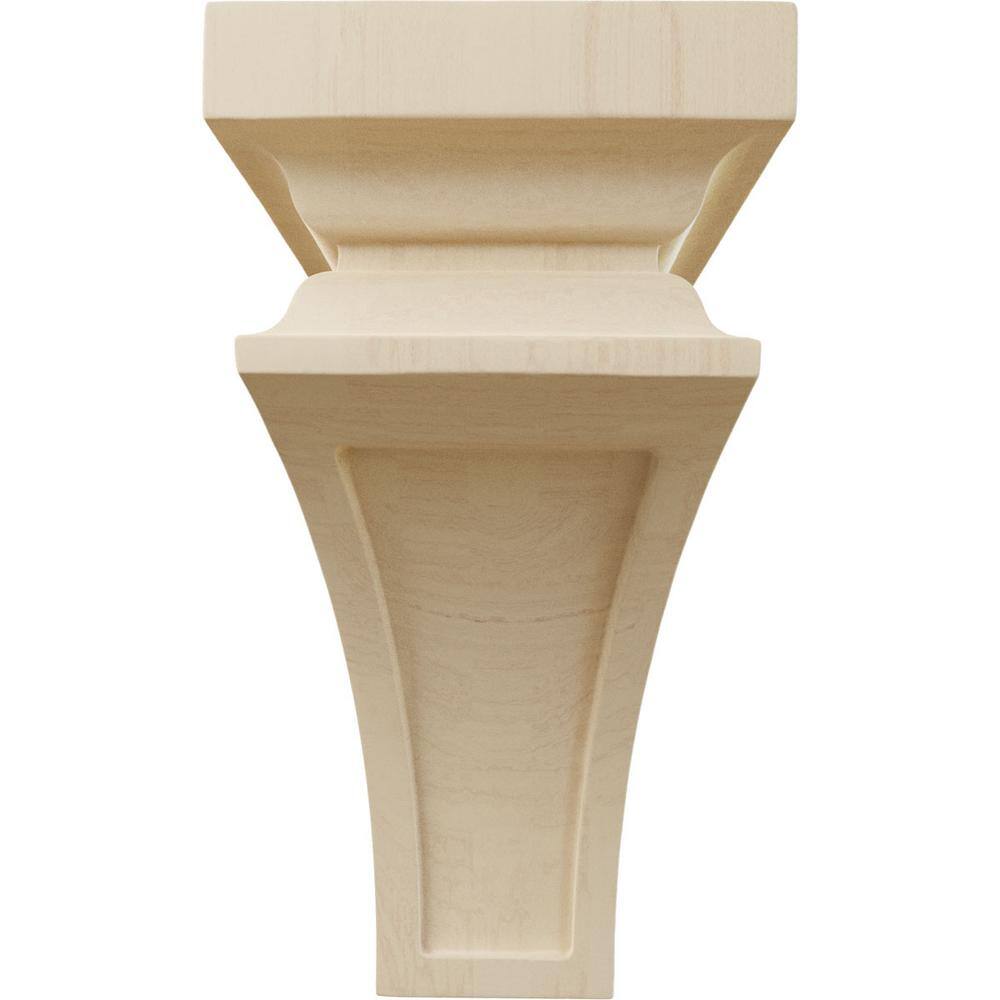 Medium Rubberwood Corbel in Natural Finish, 10" Height