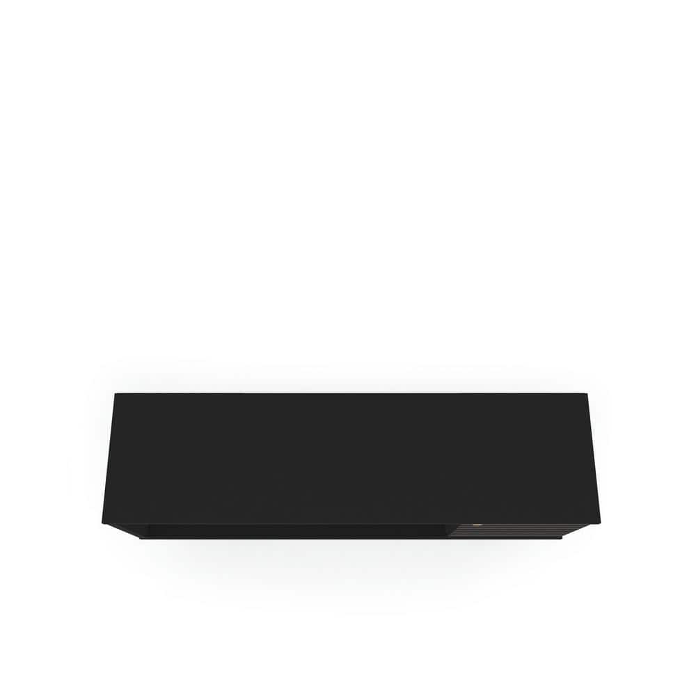 Sleek Mid-Century Modern 54" Black TV Stand with Cabinet