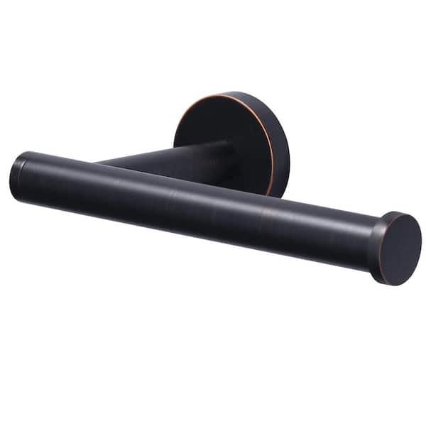 Wall Mounted Round Stainless-Steel Toilet Paper Holder in Oil Rubbed Bronze