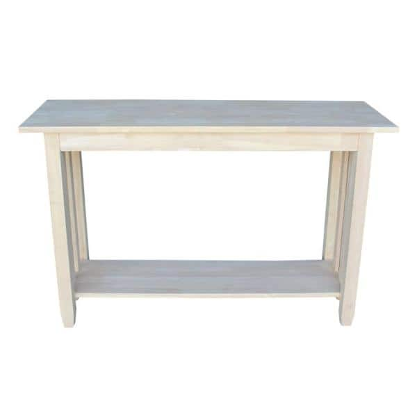 Raw wood deals sofa table