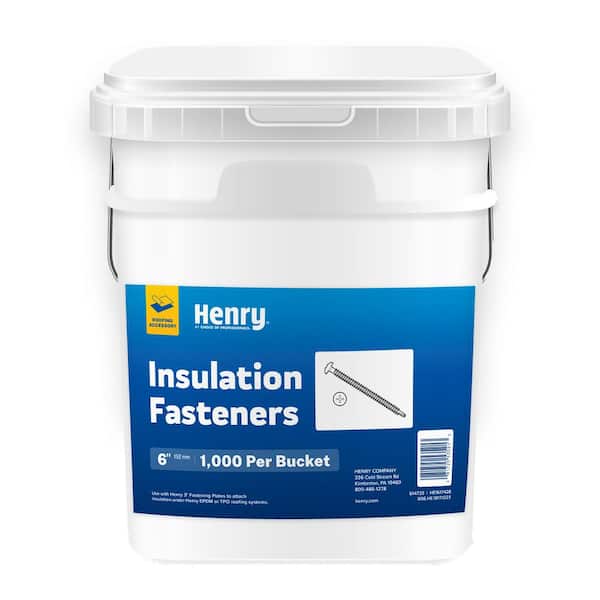 Single-Ply Roofing Corrosion Resistant Self-Drilling Insulation Fasteners 6 in. (1000 ct.)