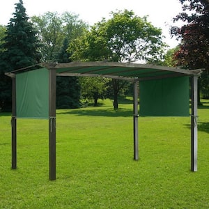 17ft. x 6.5 ft. Pergola Canopy Replacement Cover Green