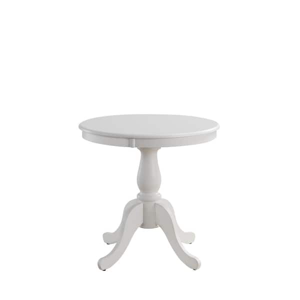 Carolina Chair and Table Fairview White 30 in. Wooden Pedestal Dining Table