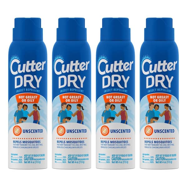 4 oz. Dry Mosquito Insect Repellent Aerosol Spray (4-Pack)