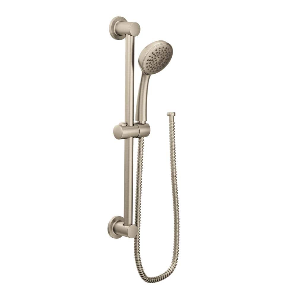 Have a question about MOEN 1-Spray Eco-Performance in. Hand Shower with  Slide Bar in Brushed Nickel? Pg The Home Depot