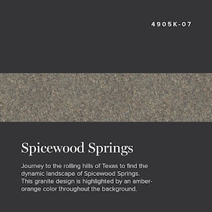 4 ft. x 8 ft. Laminate Sheet in Spicewood Springs with Premium Quarry Finish