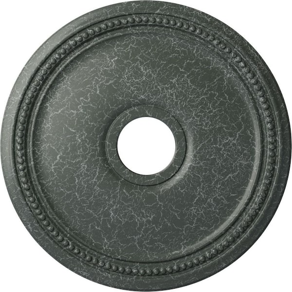 Ekena Millwork 1-1/8" x 18" x 18" Polyurethane Diane Ceiling Medallion, Athenian Green Crackle