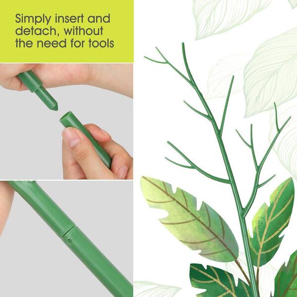 40 in. H Green Plastic Plant Support Stakes for Twig Plant Sticks