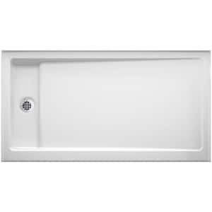 Bellwether 60 in. x 32 in. Single Threshold Shower Base in White