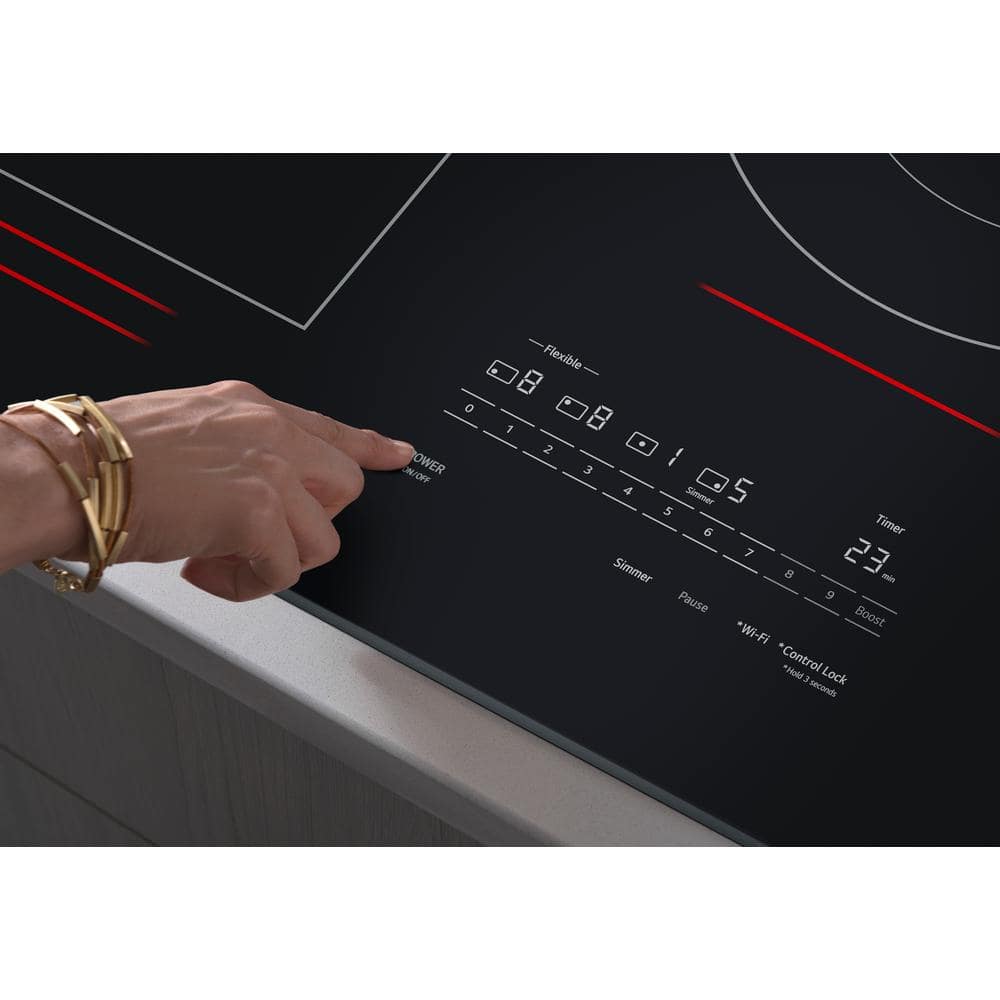 30" Black Ceramic Induction Cooktop with Touch Control