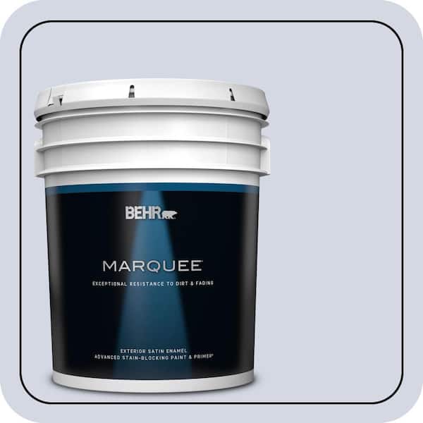 BEHR MARQUEE 5 gal. #S540-1 So Blueberry Satin Enamel Exterior Paint & Primer