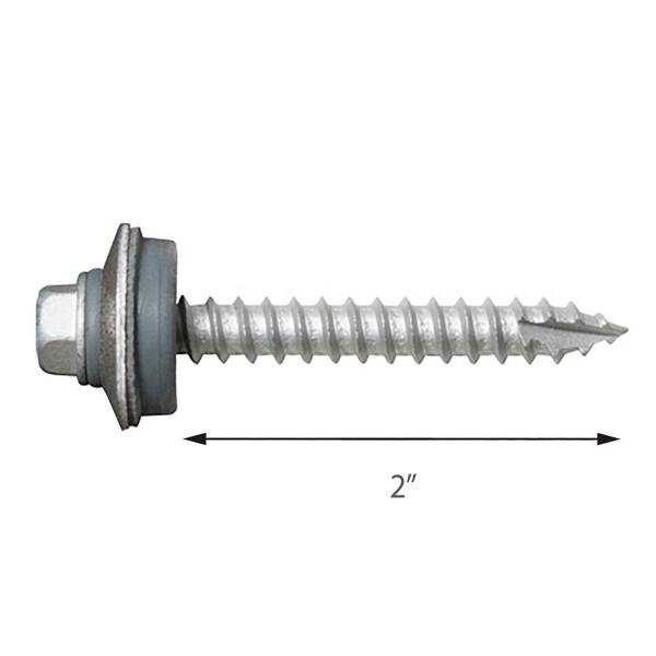 SFS Metal Roof Screws – 1 Inch Long, 5/16 Diameter, Hex Washer Head With EPDM Seal
