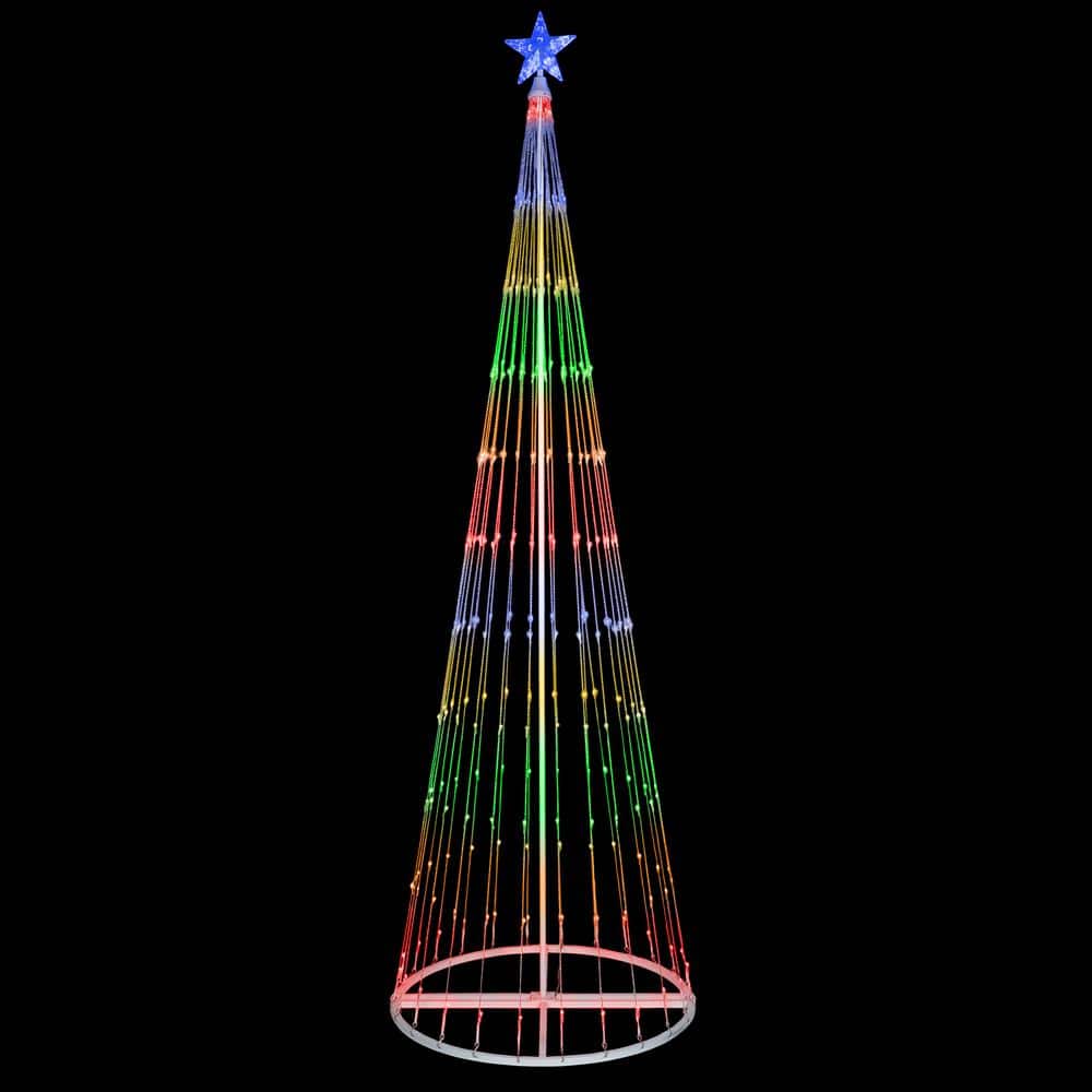 Kringle Traditions 108 in. Christmas Multi-Color LED Animated Lightshow ...