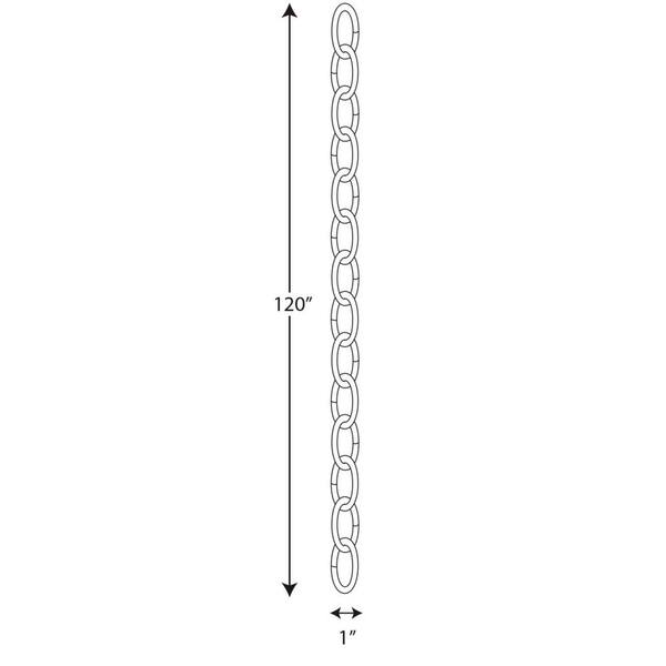 Progress Lighting 10 ft. Vintage Gold Chain P8757-78 - The Home Depot