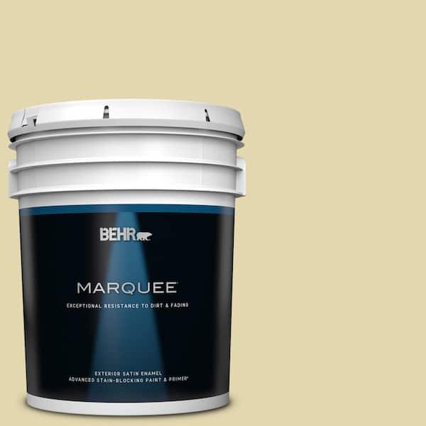 BEHR MARQUEE 5 gal. #M310-3 Champagne Cocktail Satin Enamel Exterior Paint & Primer