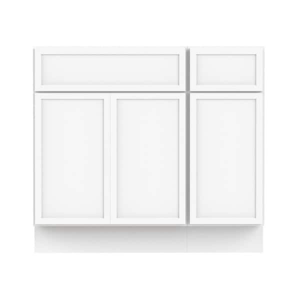 36 in. W x 21 in. D x 32.5 in. H Bath Vanity Cabinet without Top in White