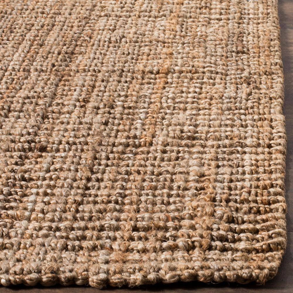 Handwoven Natural Wool 2'6" x 14' Runner Rug