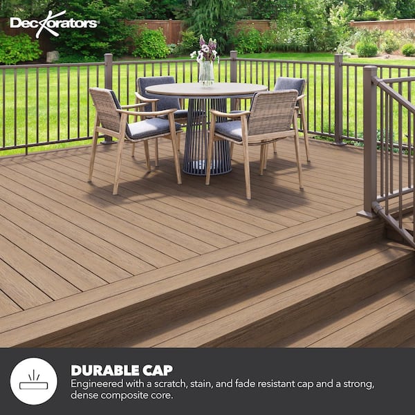 Venture 1/2 in. x 12 in. x 12 ft. Sandbar Brown Composite Decking Fascia Board