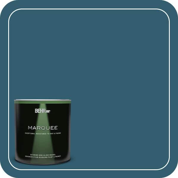 BEHR MARQUEE 1 qt. #ECC-13-3 Flowing River Semi-Gloss Enamel Exterior Paint & Primer