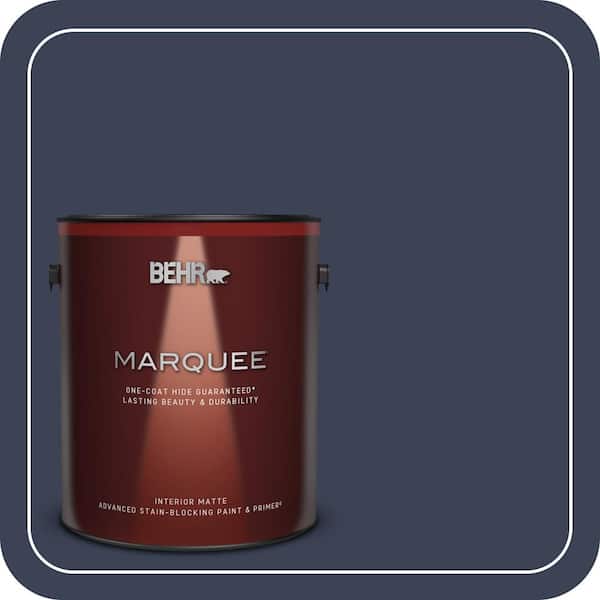 BEHR MARQUEE 1 gal. Home Decorators Collection #HDC-CL-26A Indigo Ink Matte Interior Paint & Primer