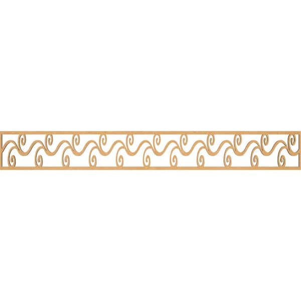 Ekena Millwork Tilden Fretwork 0.25 in. D x 46.5 in. W x 6 in. L MDF Wood Panel Moulding