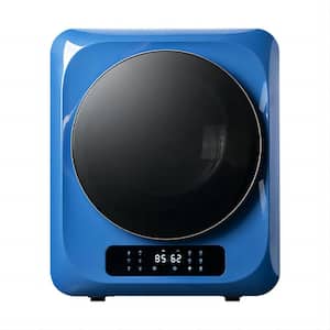 3.8 cu. ft. vented Electric Dryer with Digital display in Blue Body with Black Door