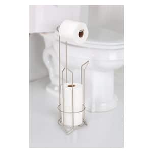 Toilet Paper Holder and Dispenser in Satin Nickel