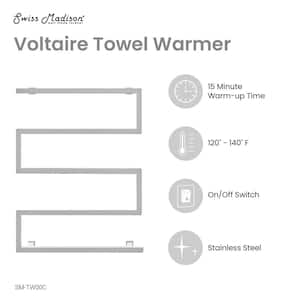 Voltaire 5-Bar Electric Towel Warmer in Chrome