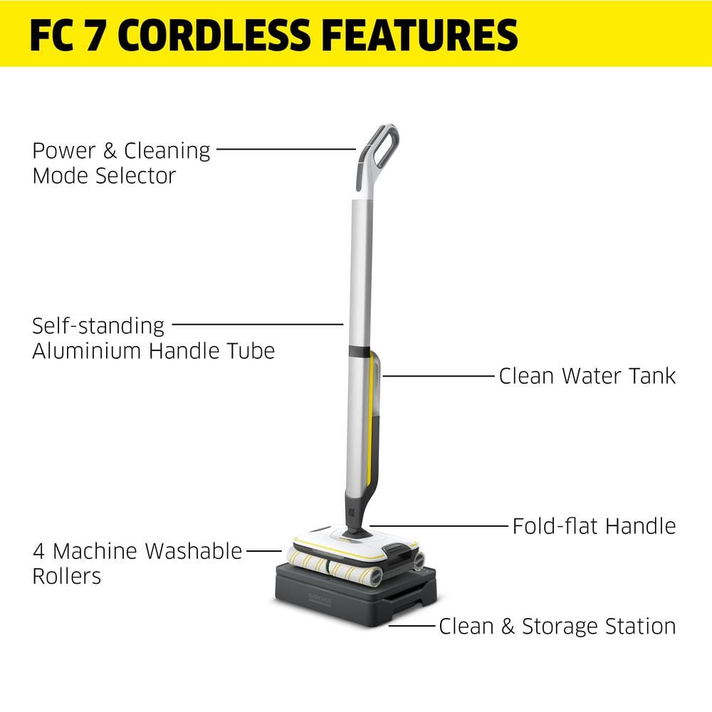 FC 7 Cordless White Electric Hard Floor Cleaner