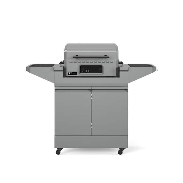 Emberwood Electric Griddle and Grill with Grill and Prep Cart