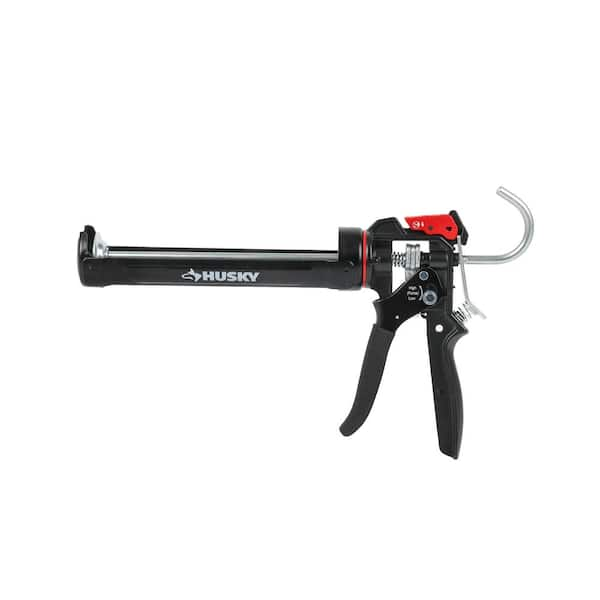 Husky 10 oz. Heavy-Duty High Leverage Drip Free Caulk Gun 19PT0902 ...