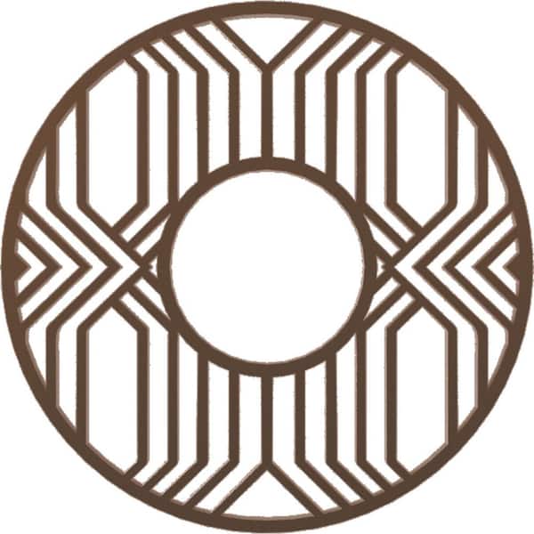 Ekena Millwork 1 in. x 32 in. x 32 in. Empire Architectural Grade PVC Pierced Ceiling Medallion
