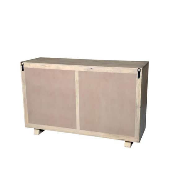 Gray 6-drawer 57 in. Dresser with Mirror