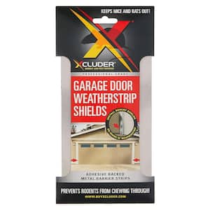 8 in. x 1 in. Stainless Steel Door Strips (Pack of 4), Rodent Proof Garage Door Top and Side Seal