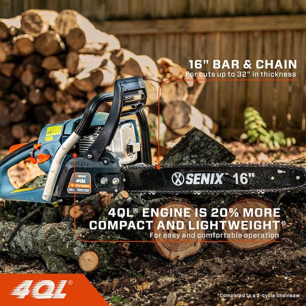 4QL 46cc 4-Cycle 16 in. Gas Chainsaw