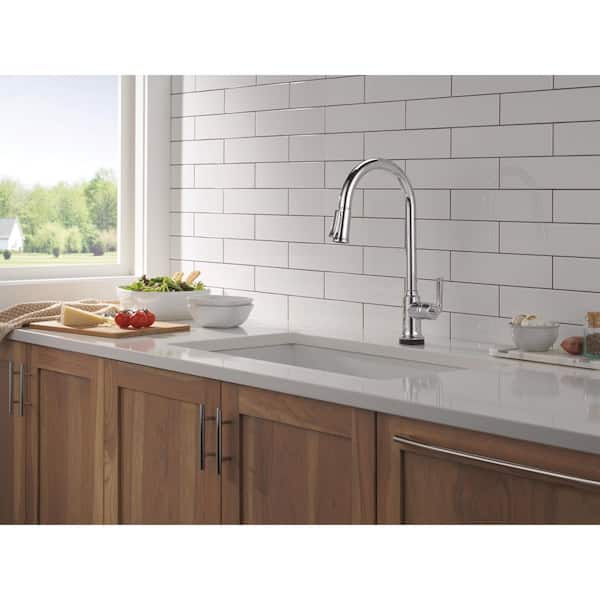 Tolmac Touch2O with Touchless Technology Single Handle Pull Down Sprayer Kitchen Faucet in Chrome