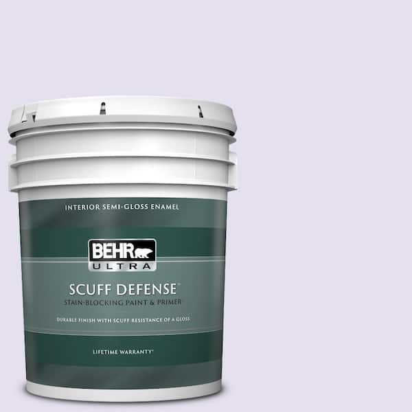 BEHR ULTRA 5 gal. #P560-1 Blissful Extra Durable Semi-Gloss Enamel Interior Paint & Primer