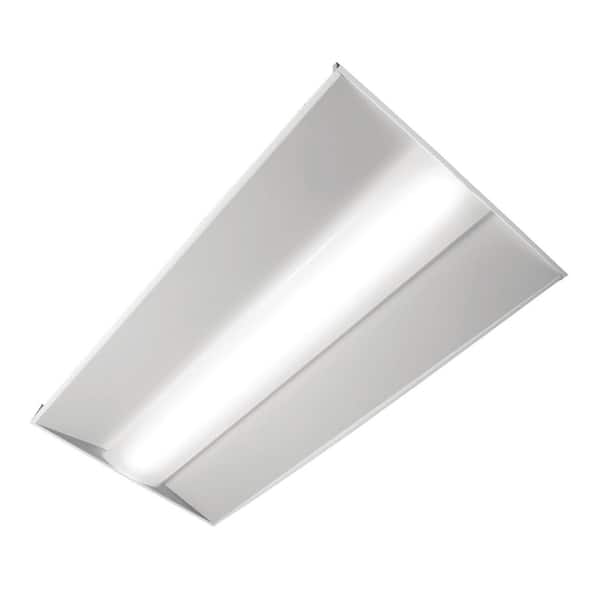 Metalux 2 ft. x 4 ft. White Integrated LED Commercial Grade Center Basket Troffer 80CRI, 39W at 3500K 4773 Lumens