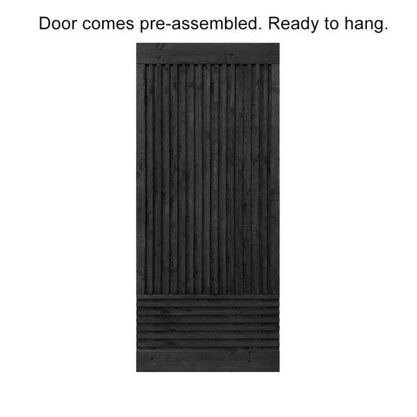 Calhome 38 In X 84 In Japanese Series Pre Assemble Black Stained Wood Interior Sliding Barn Door Slab Door Asm 38jap02 D The Home Depot Calhome 38 In X 84 In Japanese Series Pre Assemble Black Stained Wood Interior Sliding Barn Door Slab Door Asm 38jap02 D The Home Depot